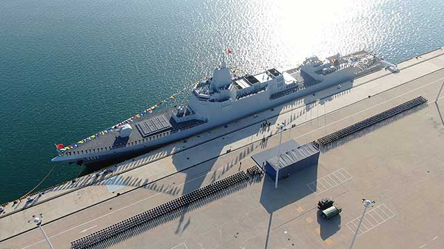 China received its seventh Type 055 destroyer, eighth is underway