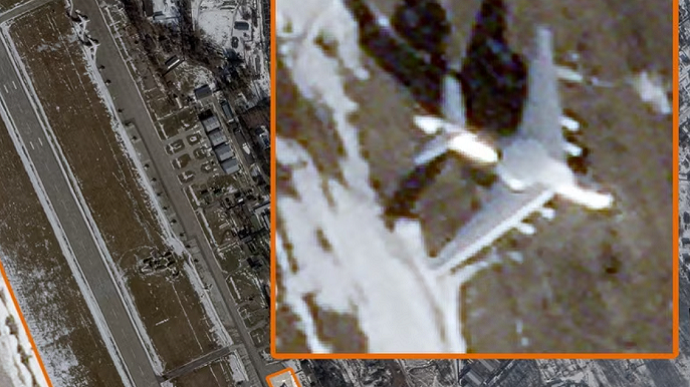 Satellite shows aircraft likely attacked by Belarusian partisans at Machulishchy airbase