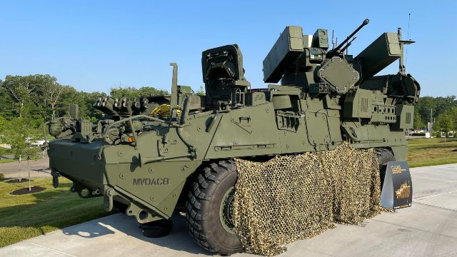 GD showed the Stryker Counter-UAS soft- or hard-kill air system
