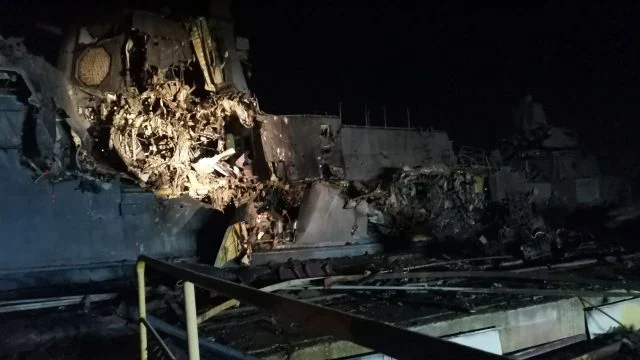 Ukraine hit a Russian missile corvette ‘parked’ at the plant