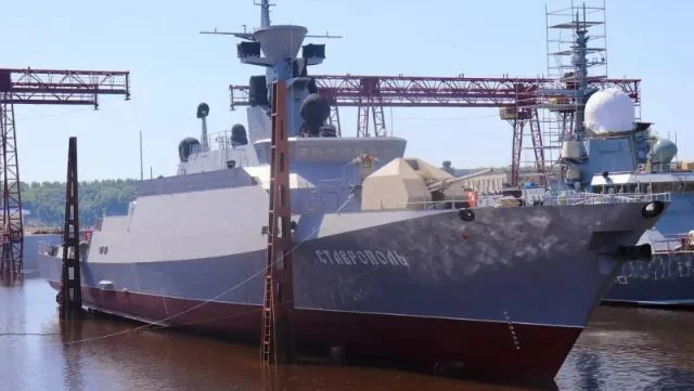 Russia launches small missile ship Stavropol of project Buyan-M